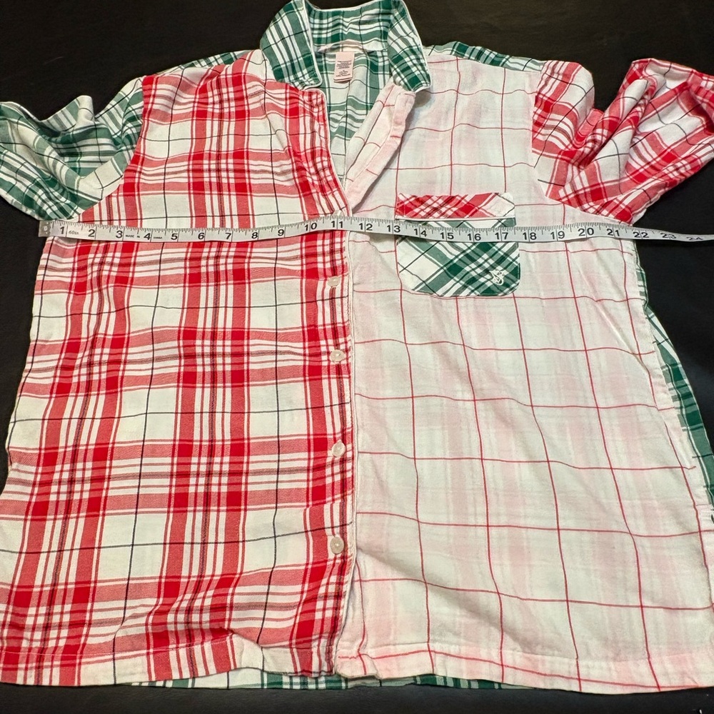 Victoria's Secret Red and Green Plaid Pajama Set size M - Picture 7 of 16
